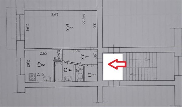 1-к квартира, 4/5 эт., 31м²